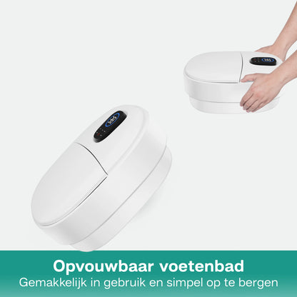 Massage Voetenbad ZD3000 - Opvouwbaar - Automatische Rollers - Wit