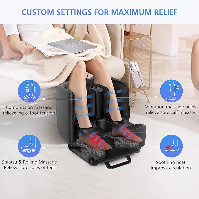 2 in 1 Foot Massager Machine